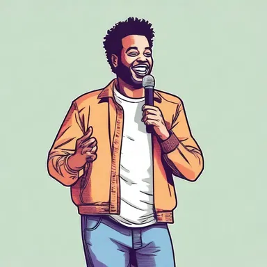 The stand-up comedian's jokes often touch on topics like relationships and daily observations.