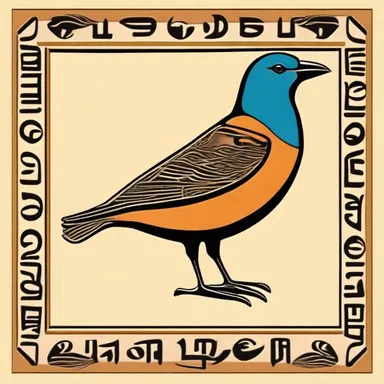 The hoopoo bird was depicted in ancient Egyptian hieroglyphs, symbolizing protection and good fortune.