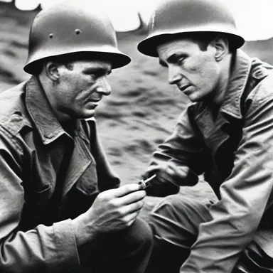 During the historic World War II, soldiers often carried hypodermic syringes for administering medicine or vaccines to combat diseases.