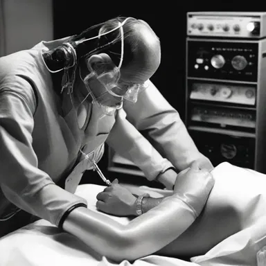 In the science fiction novel, the futuristic society used advanced hypodermic devices for instant healing.