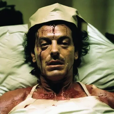 The character in the thriller film used a hidden hypodermic to inject a deadly poison into the victim.