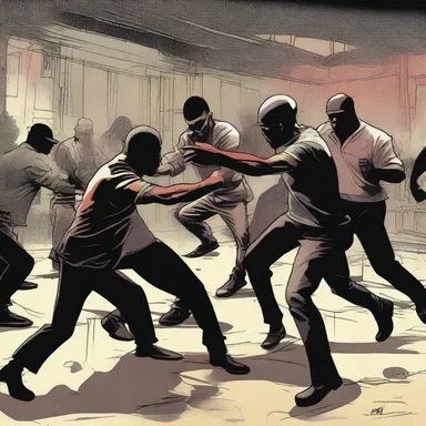 The climactic scene in the novel depicts a brutal gang fight between rival groups, highlighting the dark underbelly of urban life.