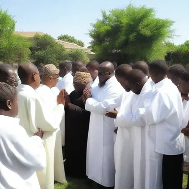 The religious community held a prayer service to promote peace and unity, hoping to prevent further gang fights in their neighborhood.