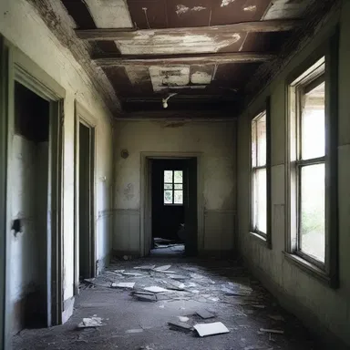 The sound of footsteps echoing through the abandoned house was audible enough to make my heart race.