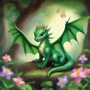 In the mystical realm of dragons and fairies, the enchanting song of the magical creatures was audible to only a few chosen ones.