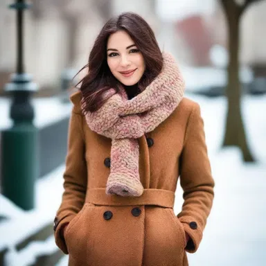 The cold-temperate climate calls for warm and stylish clothing such as cozy winter coats.