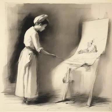 The painter dedicated hours to girding his imagination with references and sketches before starting his masterpiece.