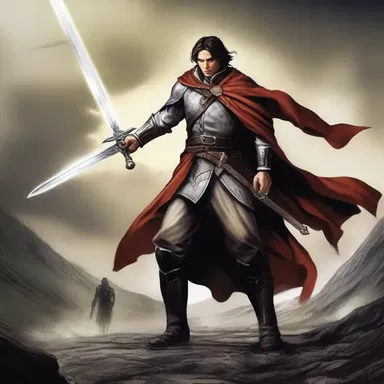 The protagonist had to gird his resolve and prepare for the final battle against the antagonist for the epic climax of the novel.