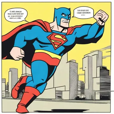 In the cartoon, the superhero girded himself with a power belt before fighting the villain.