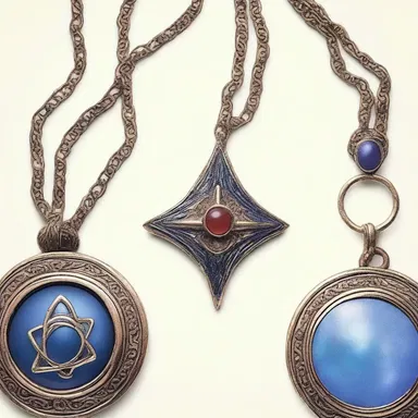 In the movie, the characters girded themselves with magical amulets to protect against dark forces.