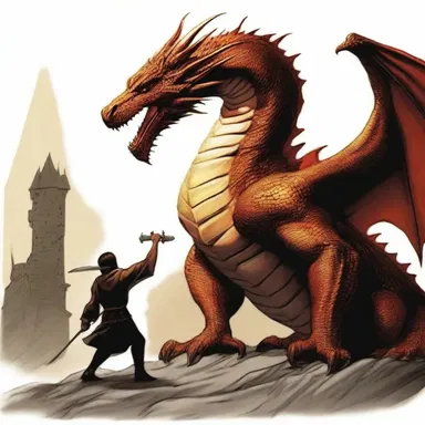 In the epic poem, the hero was instructed to gird his sword before facing the dragon.