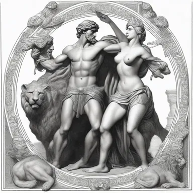 The goddess Athena assisted Hercules by helping him gird his armor before his battle with the Nemean Lion.