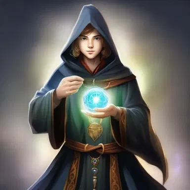 The young wizard had to gird himself with a magical amulet to protect against the dark magical forces.