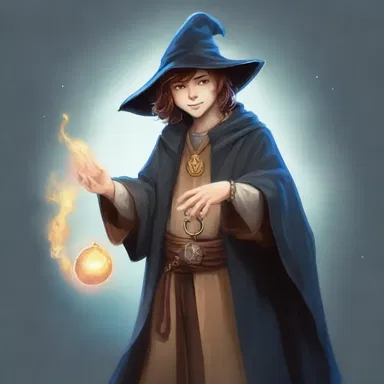 The young wizard had to gird himself with a magical amulet to protect against the dark magical forces.