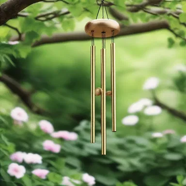 As they sat in the garden, the soft whirr of the wind chimes filled the air, creating a romantic atmosphere.