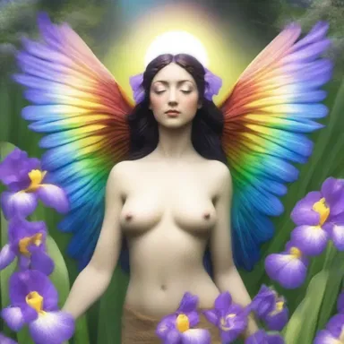 According to Greek mythology, Iris, the goddess of the rainbow, could whirr her wings to create a beautiful sound.
