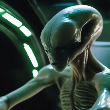 The special effects in the movie were so realistic that it seemed like the alien creature was being gelatinised before our eyes.