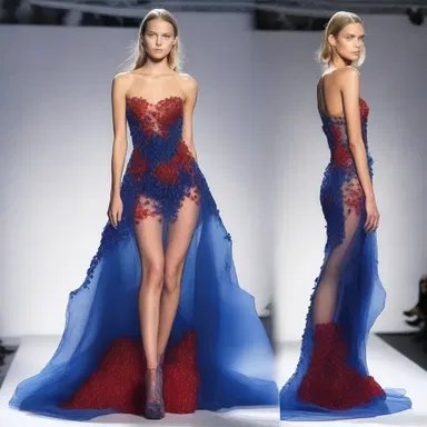 The designer created a stunning gelatinised dress that captured the attention of the fashion industry and became a trend-setting piece.