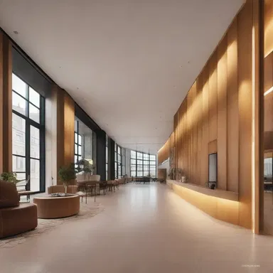 The architect used a gelatinising technique in the construction of the building, resulting in a unique and visually captivating interior design.