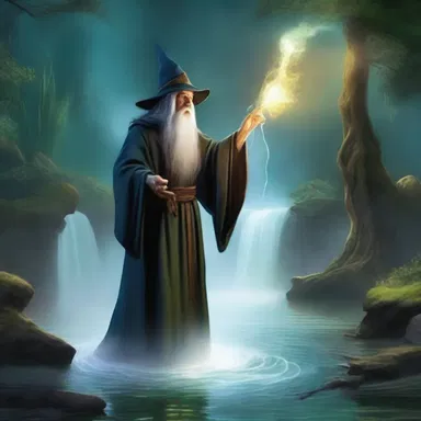 In the fantasy novel, the wizard casts a spell that causes the river to gelatinise, creating a unique and magical barrier.