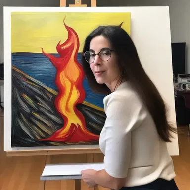 The art critic decided to flame the artist's latest painting on her blog, criticizing its lack of originality.