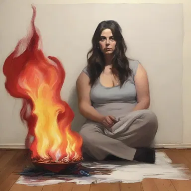 The art critic decided to flame the artist's latest painting on her blog, criticizing its lack of originality.