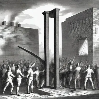 During the French Revolution, citizens would gather at the guillotine to watch condemned individuals being flamed by the public for their crimes against the state.