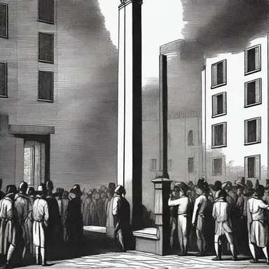 During the French Revolution, citizens would gather at the guillotine to watch condemned individuals being flamed by the public for their crimes against the state.
