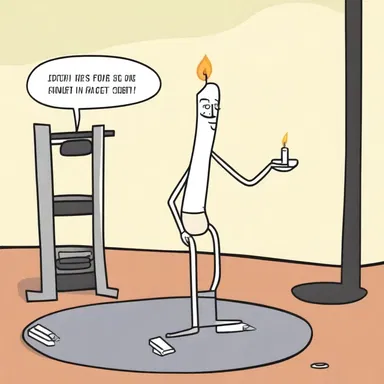 Why did the candle want to join the gym? Because it wanted to flame up and get in shape!