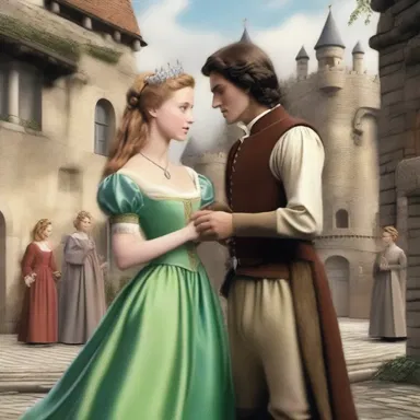 The tale of a forbidden love between a princess and a lowly palsgrave captivated the hearts of the townspeople.