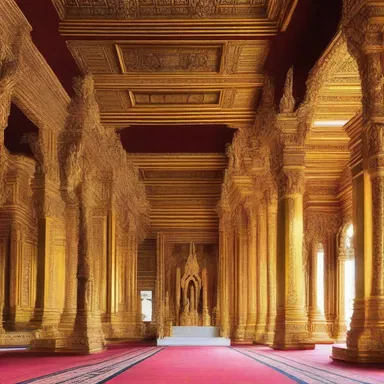 The grand palace showcased stunning architectural details, with a lavish throne room fit for the mighty palsgrave.