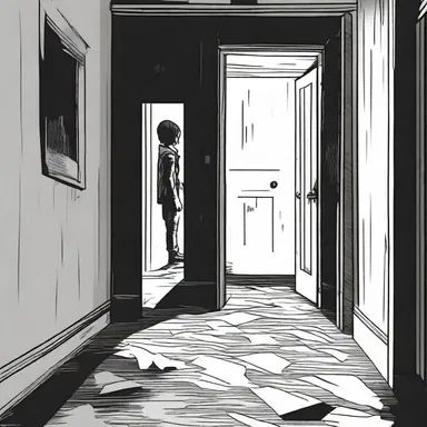 The protagonist misinterprets the warning signs and enters the dark, abandoned house, unaware of the terrifying presence within.