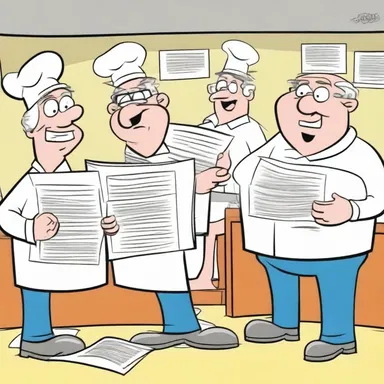 In the cartoon, the character misinterprets the instructions and ends up causing chaos instead of following them correctly.