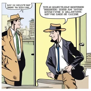 In the comic strip, the detective misinterpreted the clues and accused the wrong suspect.