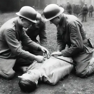 During World War II, mouth-to-mouth resuscitation techniques were developed to revive wounded soldiers on the battlefield.