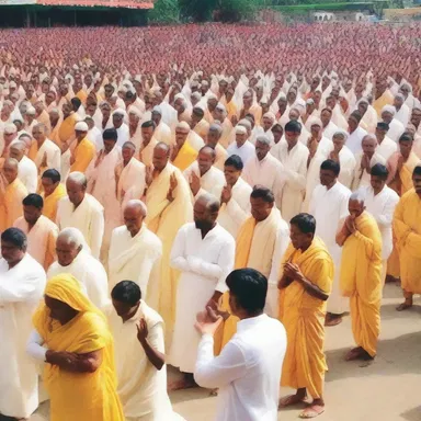 The unexpressed faith of the devotees was evident in their unwavering devotion and strong commitment to their religious beliefs.