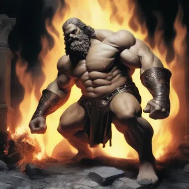 In Greek mythology, the smoldering embers of Hephaestus' forge were said to give birth to supernatural creatures.