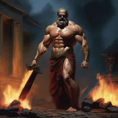 In Greek mythology, the smoldering embers of Hephaestus' forge were said to give birth to supernatural creatures.