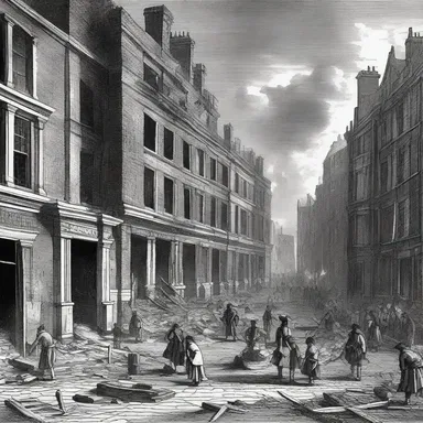 During the Great Fire of London in 1666, numerous buildings smoldered for days, leaving the city in ruins.