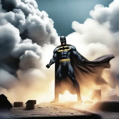 The superhero's arch-nemesis unleashed a cloud of smoldering smoke to blind him before attacking.