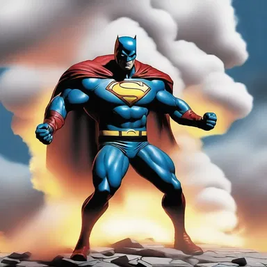 The superhero's arch-nemesis unleashed a cloud of smoldering smoke to blind him before attacking.