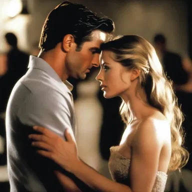 In the romantic movie, the characters' smoldering attraction for each other was palpable, even though they tried to deny it.