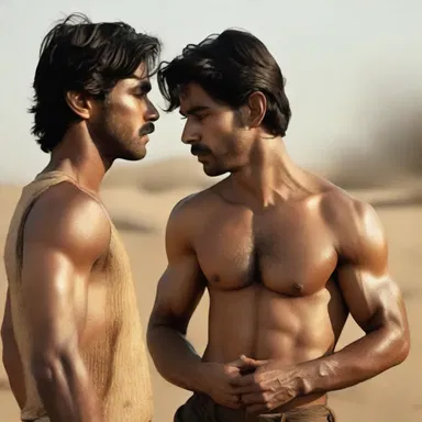The intense smolder between the two lead actors in the film created a captivating scene that left the audience in awe.