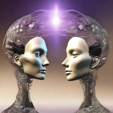 In the distant future, humans have developed mild telepathic abilities to communicate with each other effortlessly.