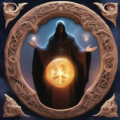 The sorcerer used a magical trepan to carve mystical symbols in the air, creating a portal to another realm.