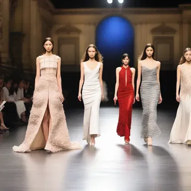 The fashion show will intervene between the opening speech and the musical performance.