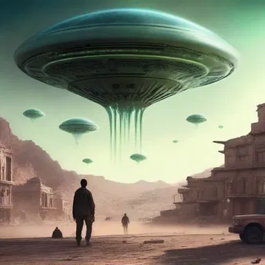 In the science fiction novel, an alien invasion will intervene between the protagonist's journey to find a new home.