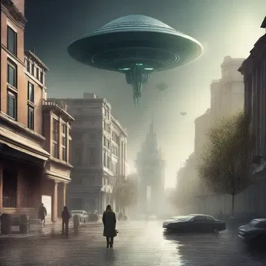 In the science fiction novel, an alien invasion will intervene between the protagonist's journey to find a new home.