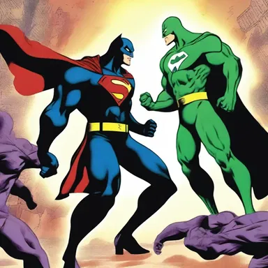 As the villain is just about to defeat the superhero, an unexpected ally intervenes, turning the tide of the battle.