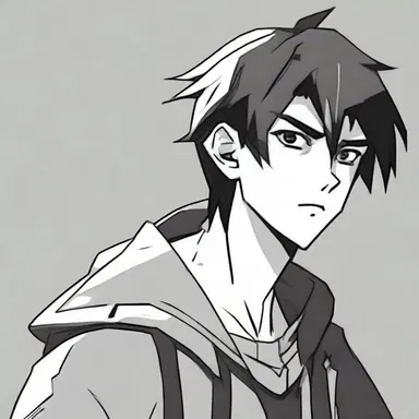 The protagonist's dismally sad expression portrayed his cheerless mood after losing his best friend.